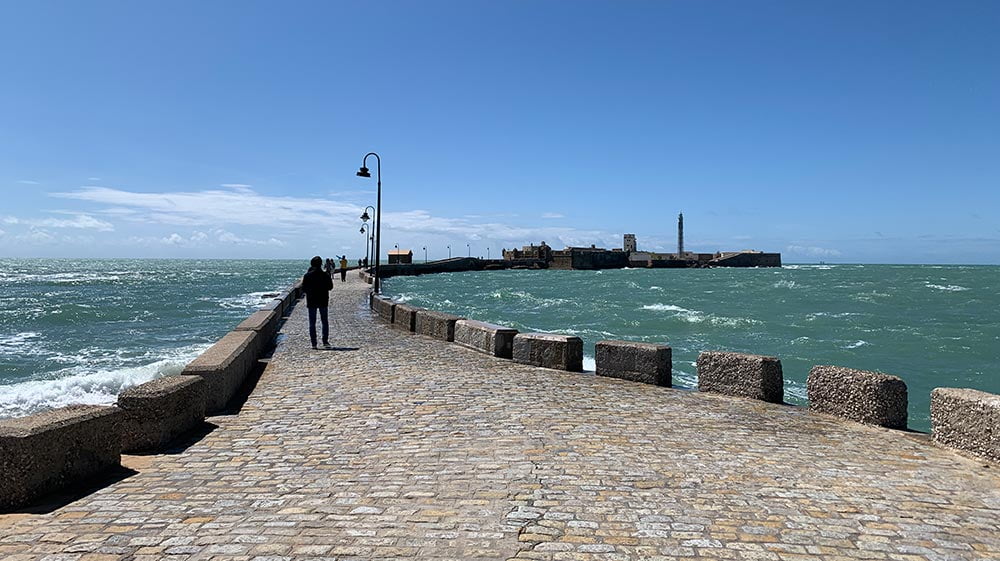 Cadiz San Sebastian Castle Bridge Path