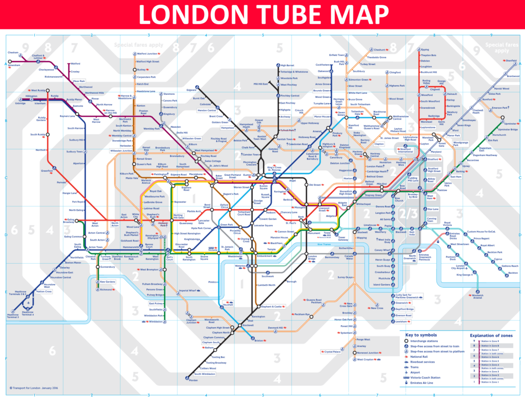 London tube map