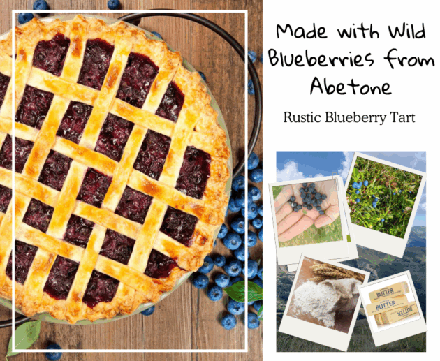 Rustic Blueberry Tart - Made with Wild Blueberries from Abetone