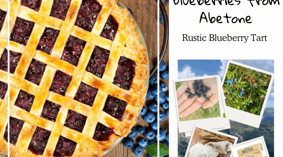 Rustic Blueberry Tart - Made with Wild Blueberries from Abetone
